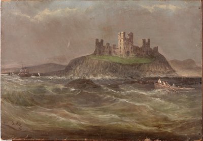 Coastal Scene with Castle by Joseph 